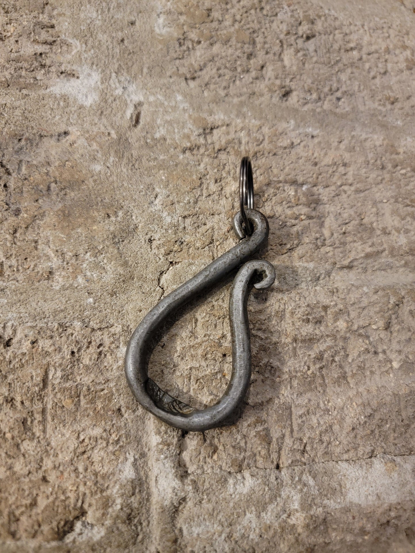 Hand-Forged Bottle Opener Keychain – Rustic Blacksmith-Made EDC Gift