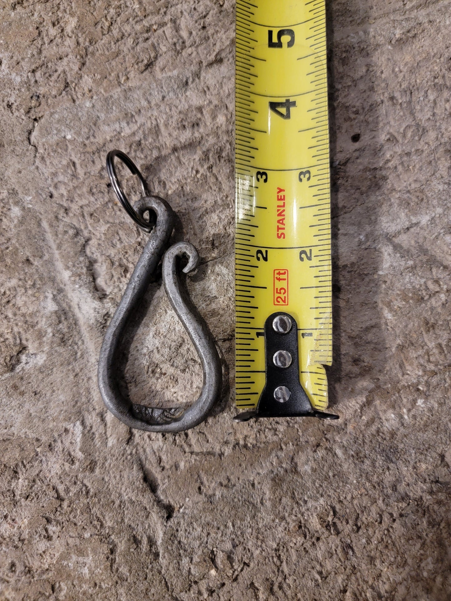 Hand-Forged Bottle Opener Keychain – Rustic Blacksmith-Made EDC Gift