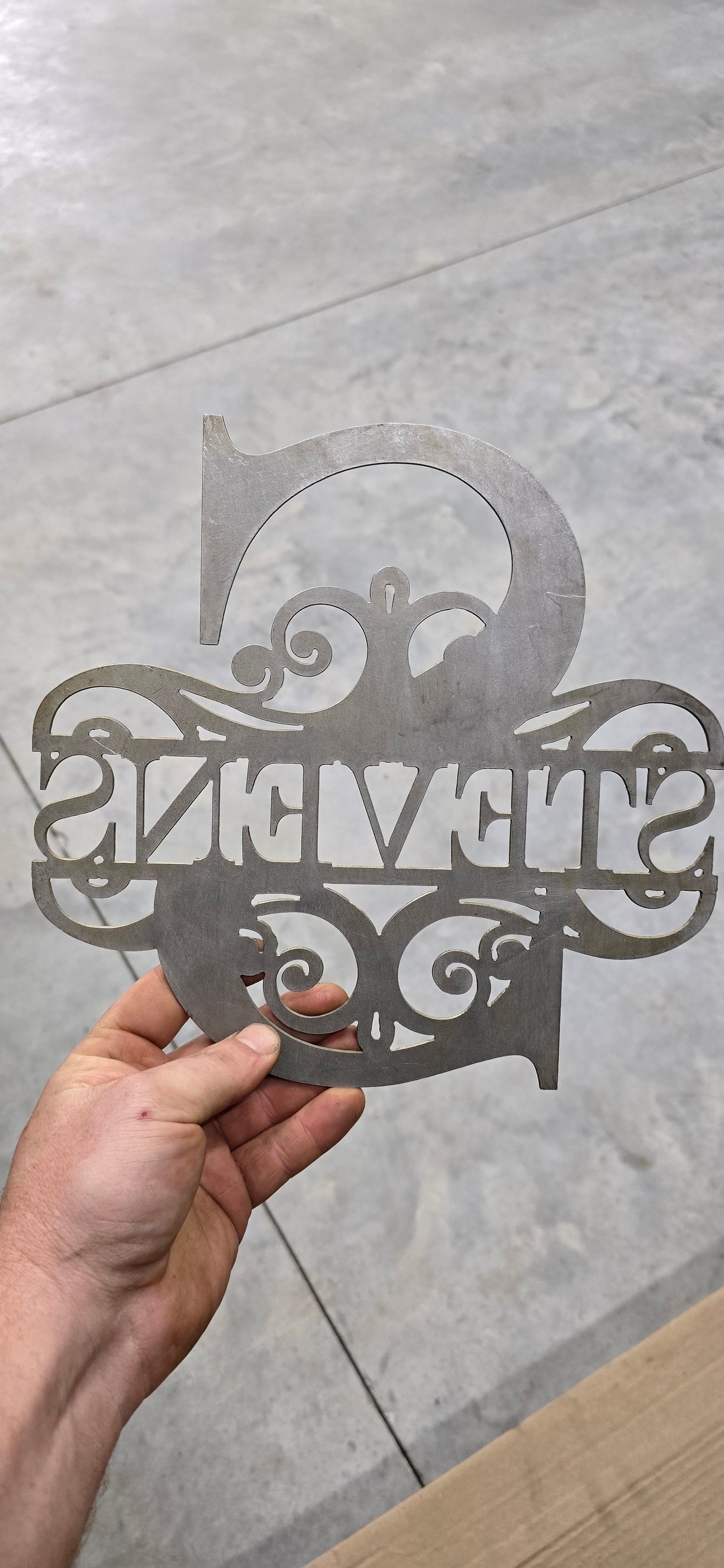 Personalized Metal Initial House Sign - Last Name Sign Available in Various Styles