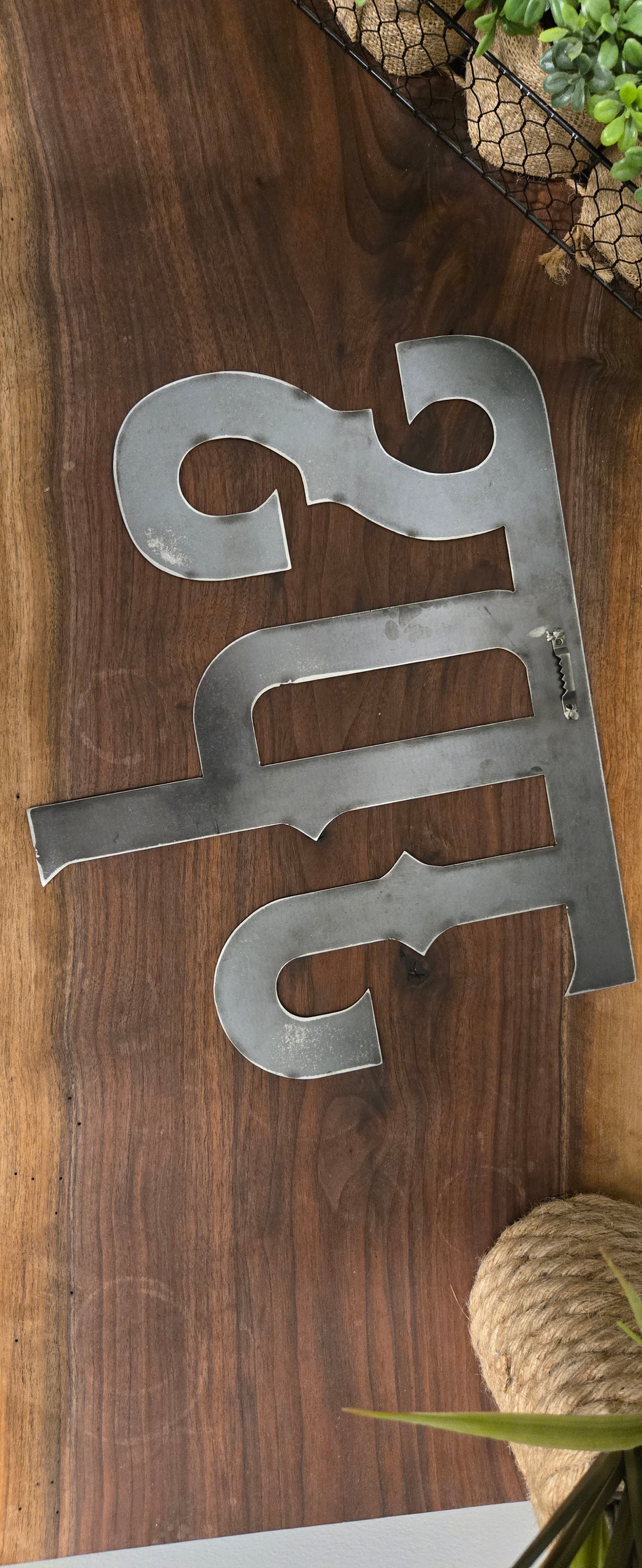 Custom Branding Iron Sign - Personalized Western Farmhouse Decor