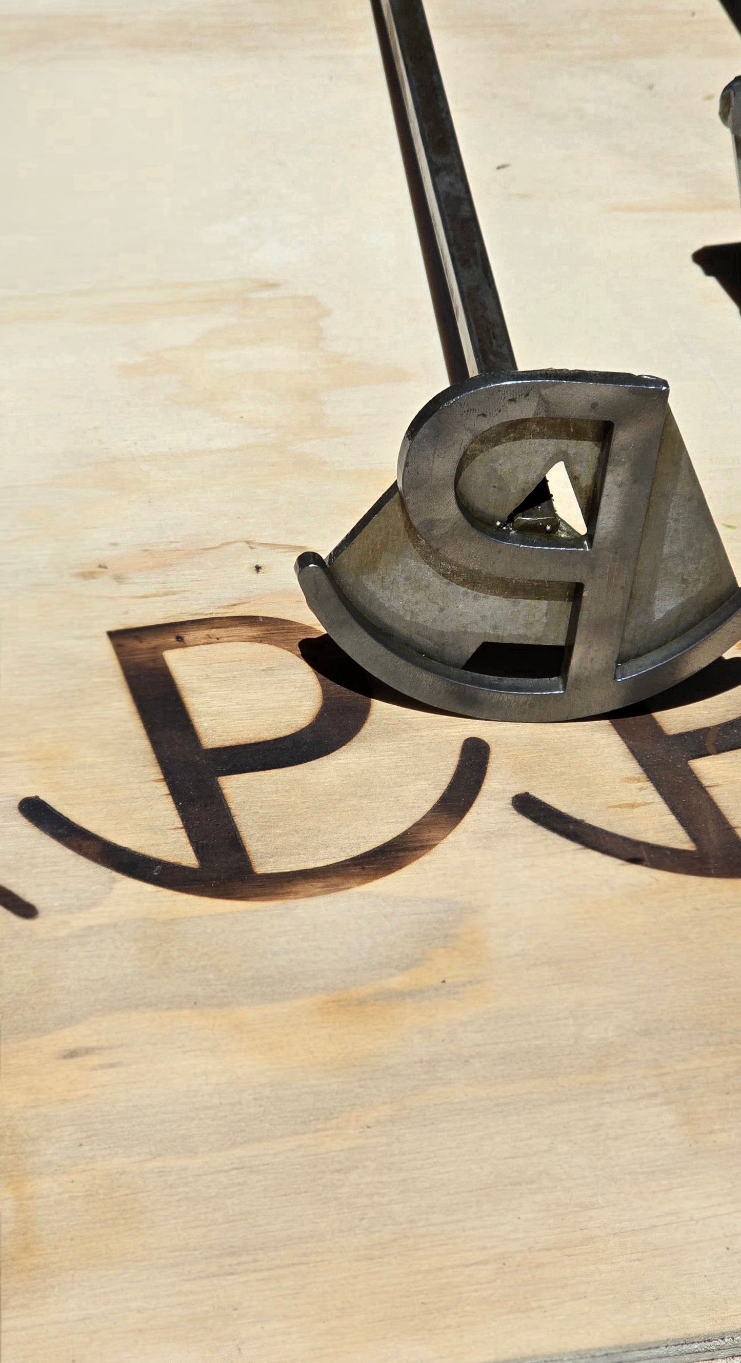 Rocking Letter Branding Iron