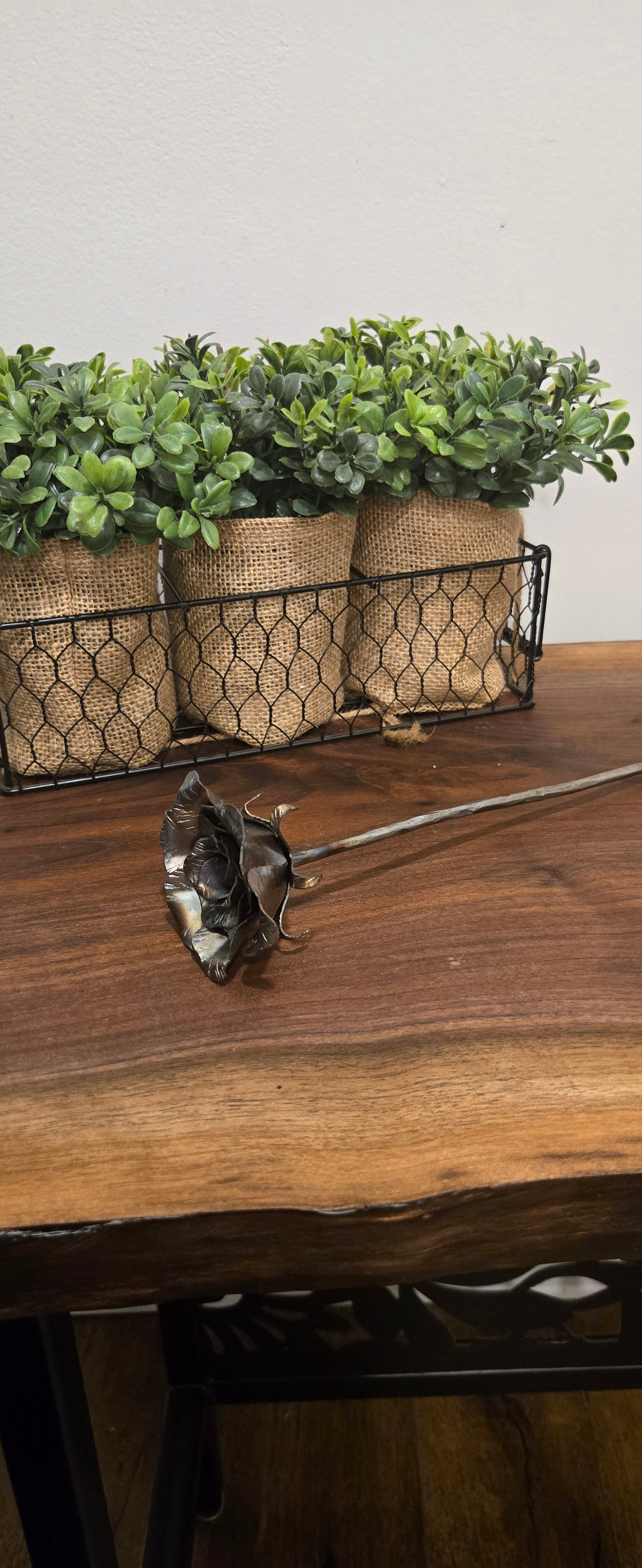 Hand-Forged Steel Rose – Timeless Metal Flower Gift