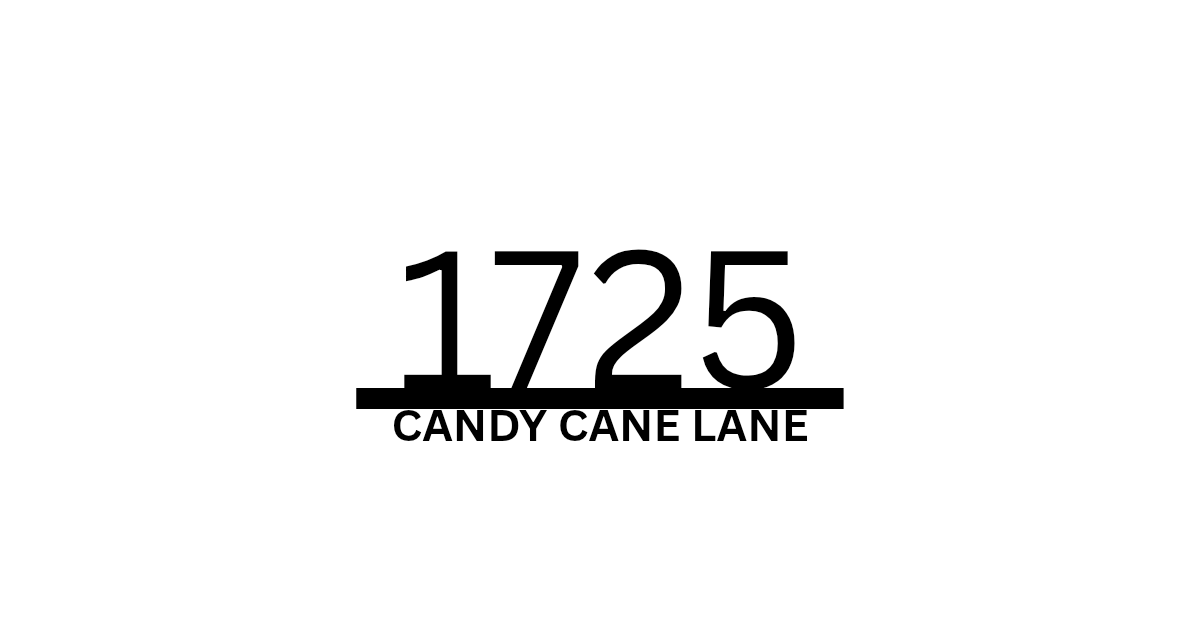 Personalized House Numbers Metal Sign - Modern Plain Number Sign