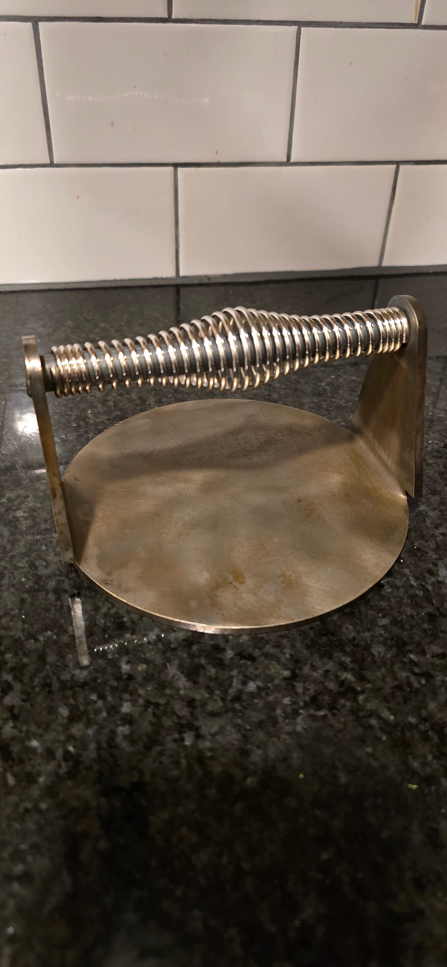 Hand-Forged Burger Smasher – Heavy Steel Smash Burger Press for Griddle & Cast Iron Cooking | Blacksmith-Made Grill Tool
