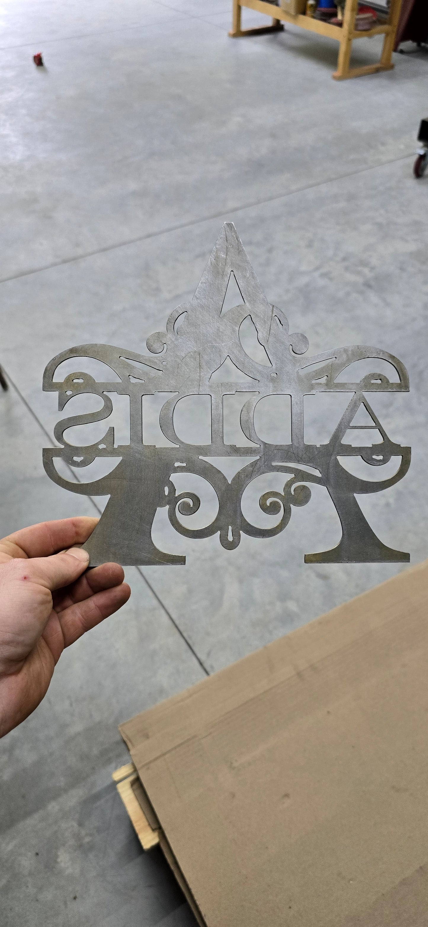 Personalized Metal Initial House Sign - Last Name Sign Available in Various Styles