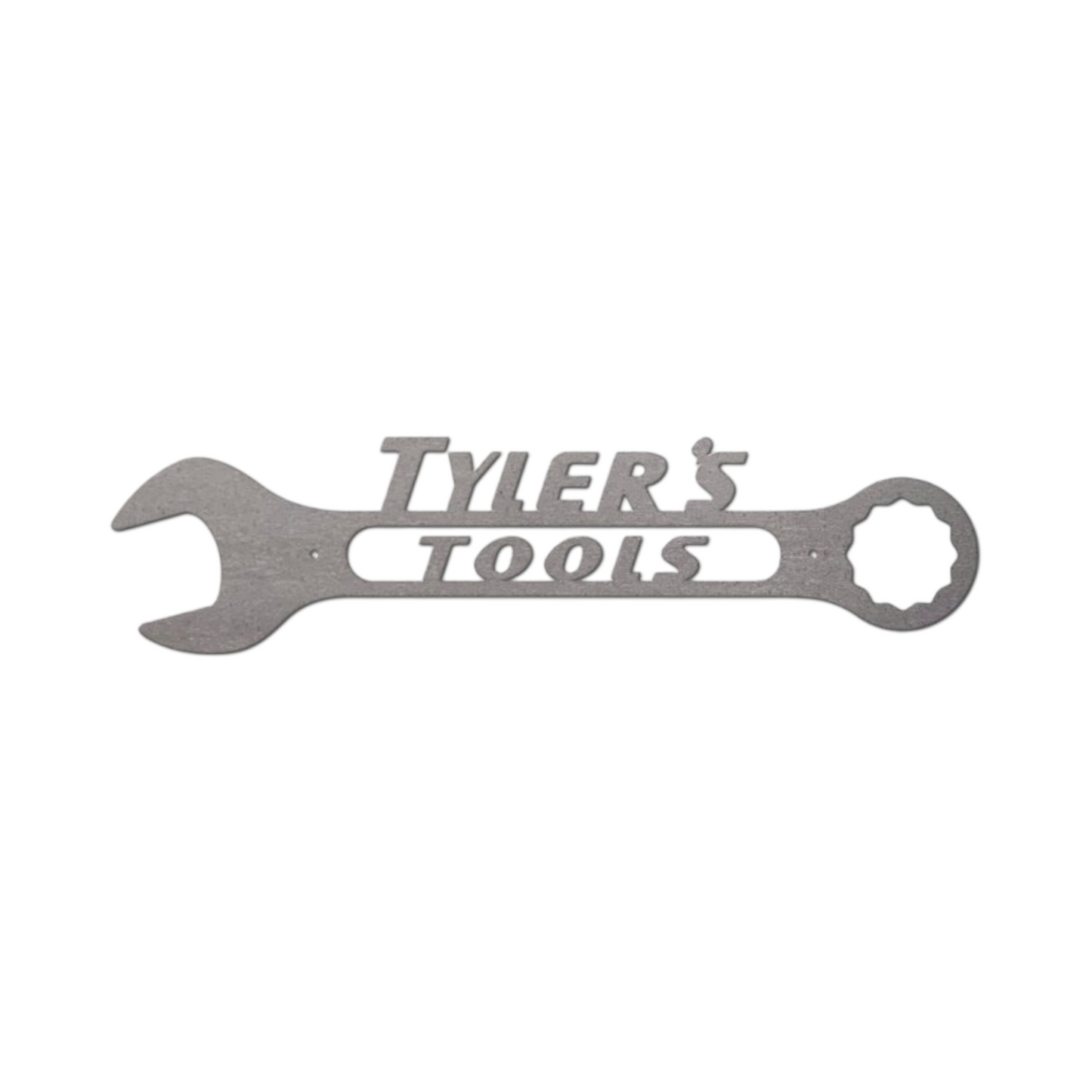 Custom Metal Garage Sign – Personalized Wrench Design for Dad’s Workshop or Man Cave