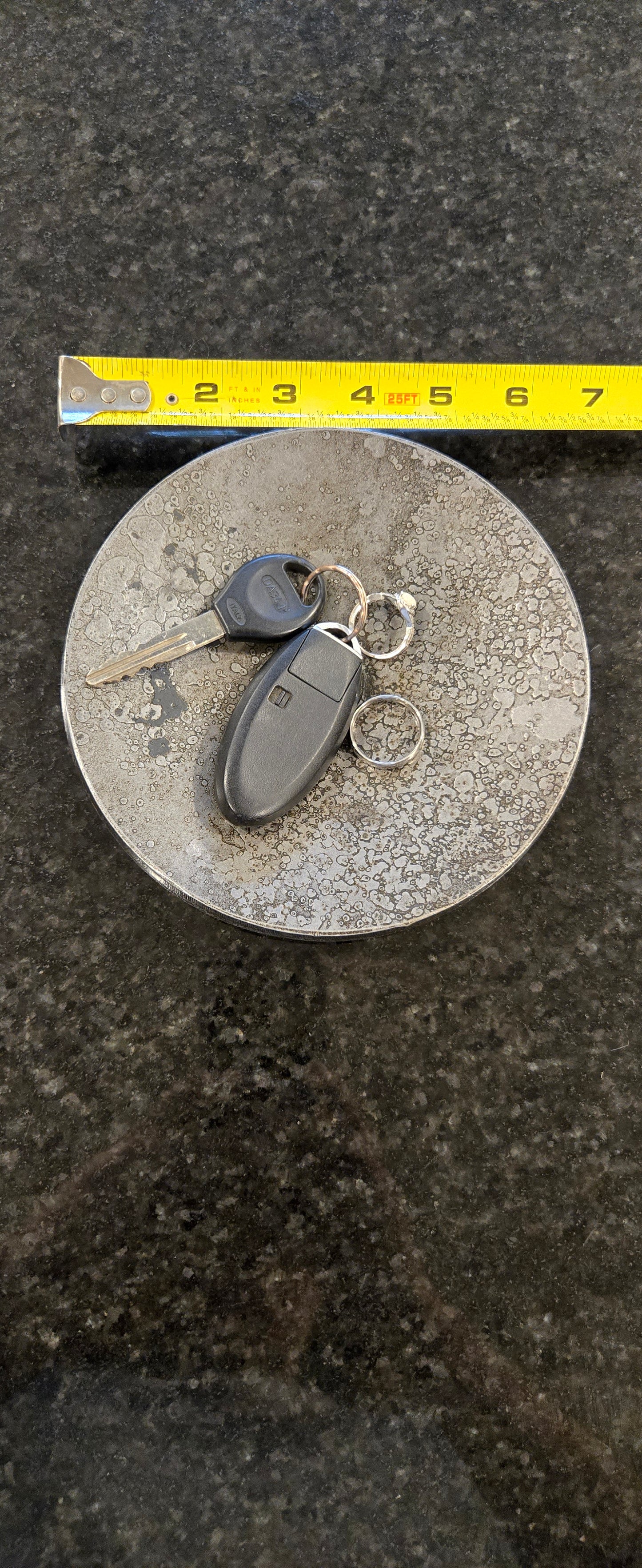 Hand-Forged Iron Key Bowl – Rustic Catchall Dish for Keys, Coins & Jewelry | Iron Anniversary Gift for Him or Her