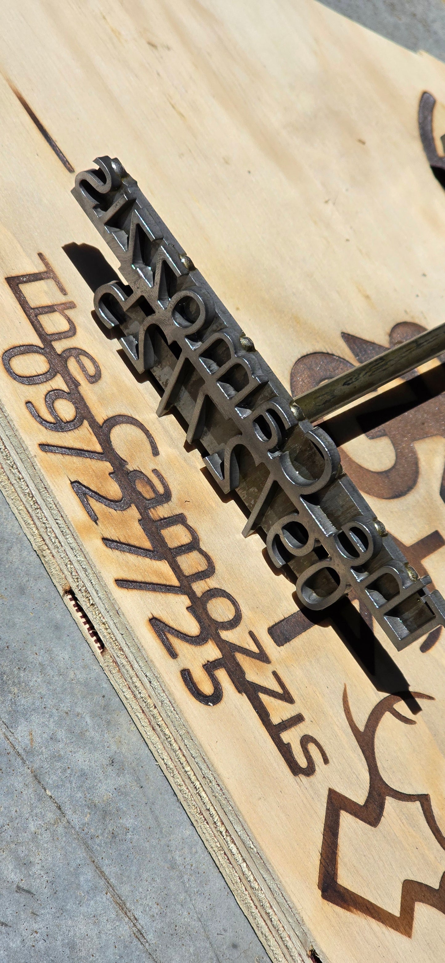 Personalized Wedding Branding Iron