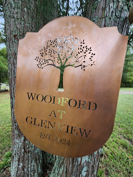 Custom Metal Sign – Personalized Home or Business Signage | Made-to-Order Steel Wall Art