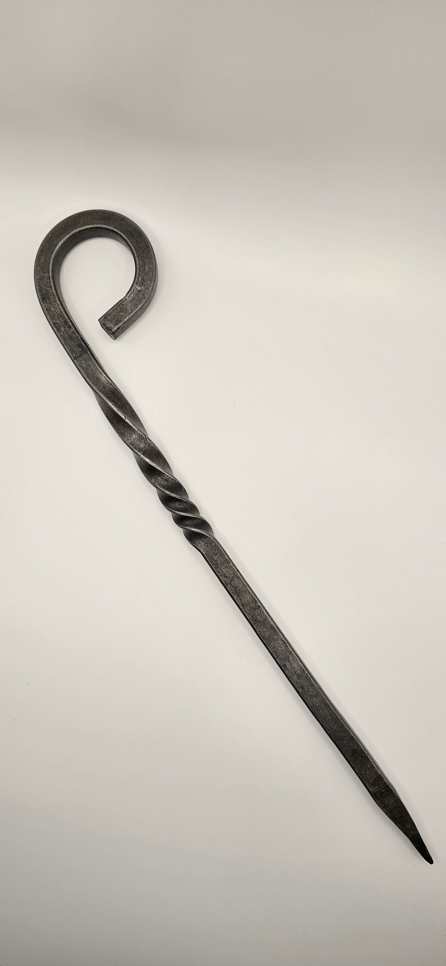 Hand Forged Tent Stake – Rustic Camping Gear | Twisted or Plain with Curled End | Durable Outdoor Stake