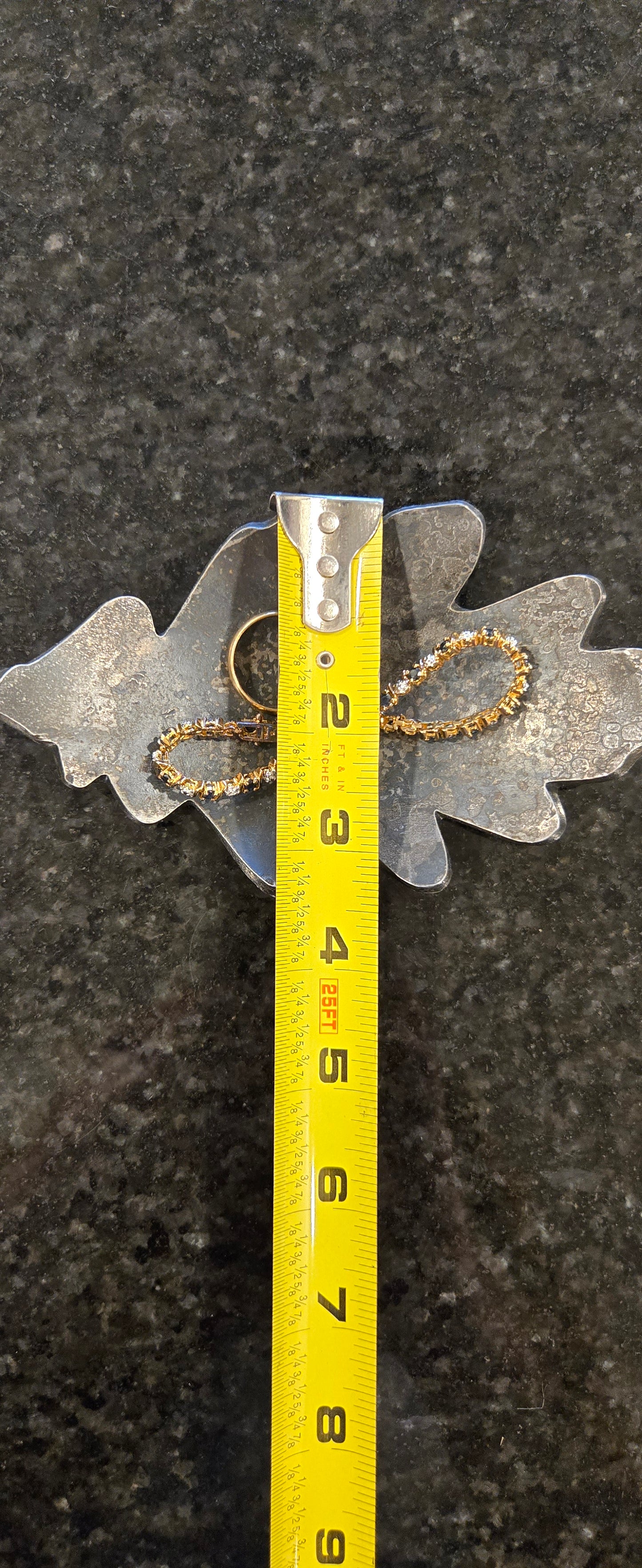 Leaf Bowl - Rustic Steel Catchall Dish for Keys, Coins & Jewelry | 6th or 11th Anniversary Gift