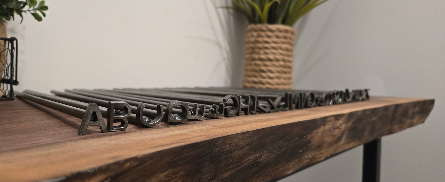 Full Alphabet Branding Iron Set – 3/4 Inch Letters for Wood, Leather, Crafts, and More