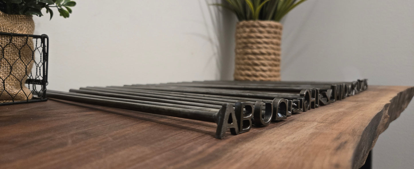 Full Alphabet Branding Iron Set – 3/4 Inch Letters for Wood, Leather, Crafts, and More